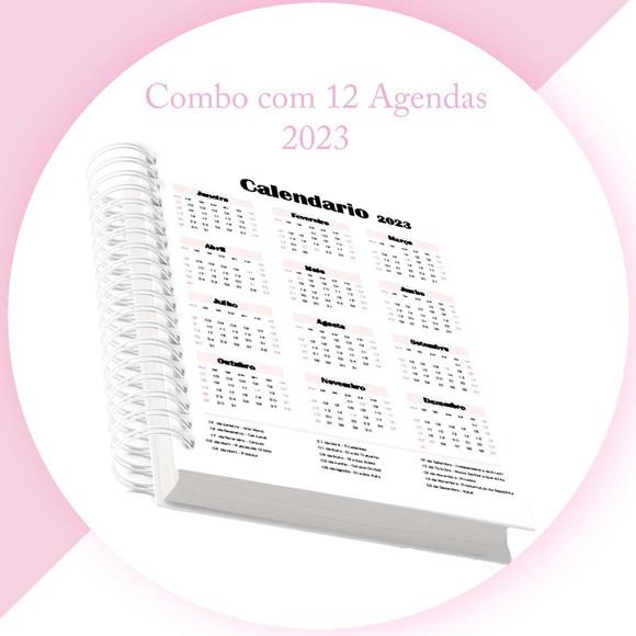 12 Arquivos Encadernação Agendas 2023 Datadas E Permanentes