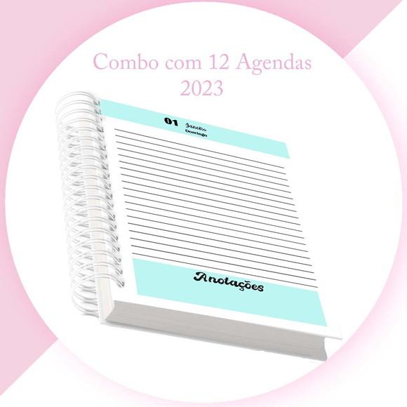 12 Arquivos Encadernação Agendas 2023 Datadas E Permanentes
