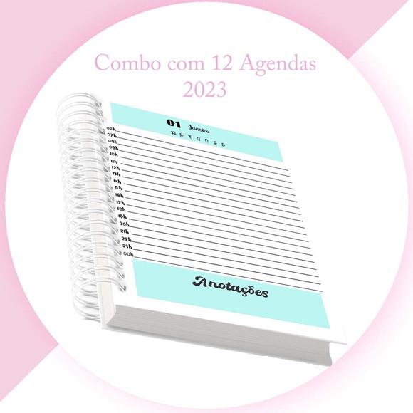 12 Arquivos Encadernação Agendas 2023 Datadas E Permanentes