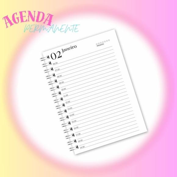 2 Agendas Permanentes com e sem Horas - Arquivo Digital