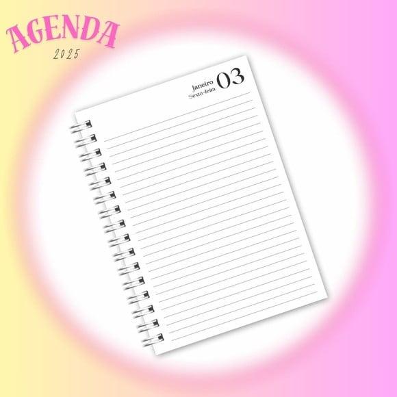 Agenda 2025 com Horas com Sábado e Dom M/ P Arquivo Digital