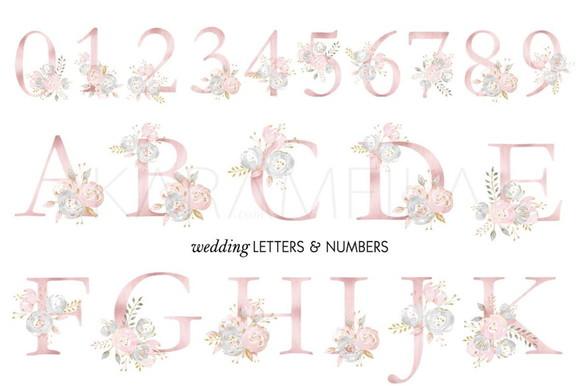 Alfabeto Floral Rose Kit Digital