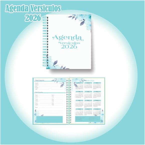 Arquivo Digital Agenda de Versículos 2026 Verde Floral