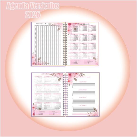Arquivo Digital Agenda de Versículos 2026 ? Rosa Floral
