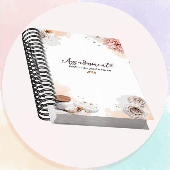 Arquivo Digital Agenda Estética Corporal e Facial 2026 Cinza