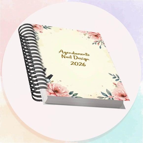 Arquivo Digital Agendamento Nail Design 2026 Cinza