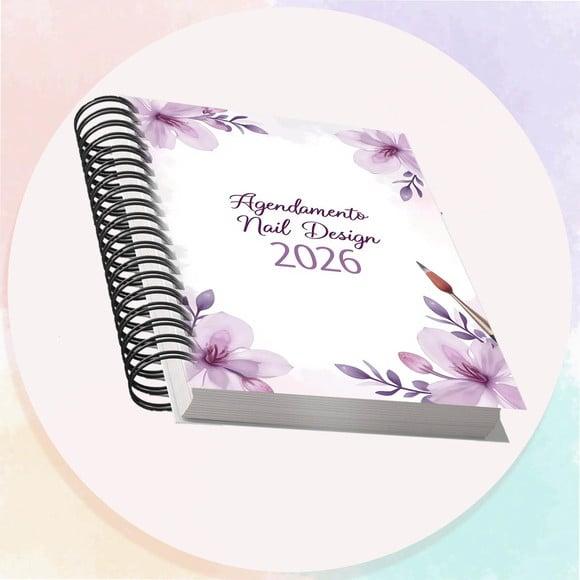 Arquivo Digital Agendamento Nail Design 2026 Lilás