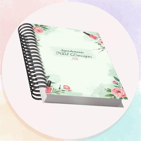 Arquivo Digital Agendamento Nail Design 2026 Verde