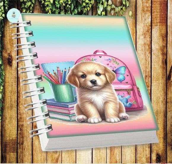 Arquivo Digital Combo Agenda Escolar Cachorrinho Aquarela 2