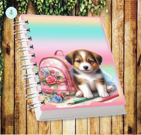 Arquivo Digital Combo Agenda Escolar Cachorrinho Aquarela 3