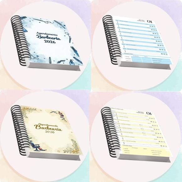Arquivo Digital Combo Agendamento Barbearia 2026 , 8 Cores