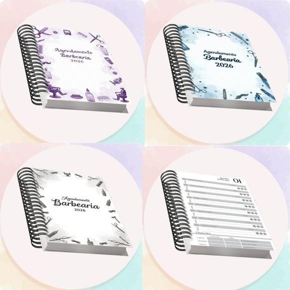 Arquivo Digital Combo Agendamento Barbearia 2026 , 8 Cores