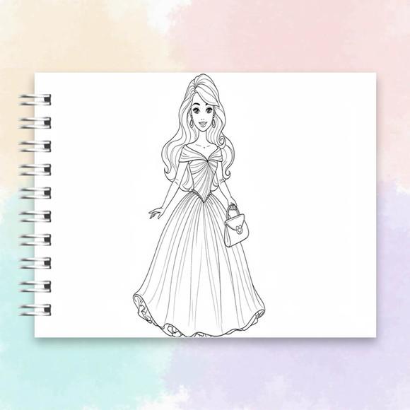 Arquivo Digital Livro de Colorir Barbie