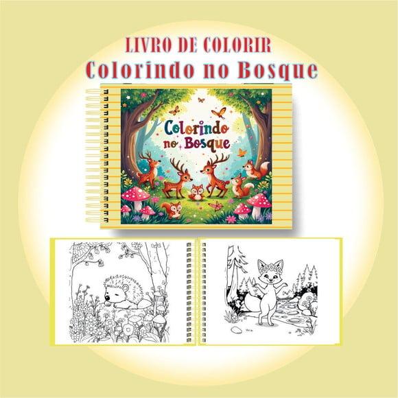 Arquivo Digital Livro de Colorir Colorindo no Bosque