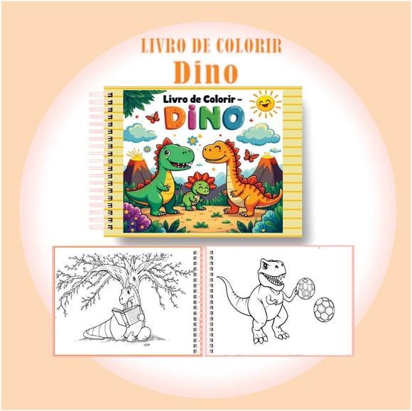 Arquivo Digital Livro de Colorir Dino