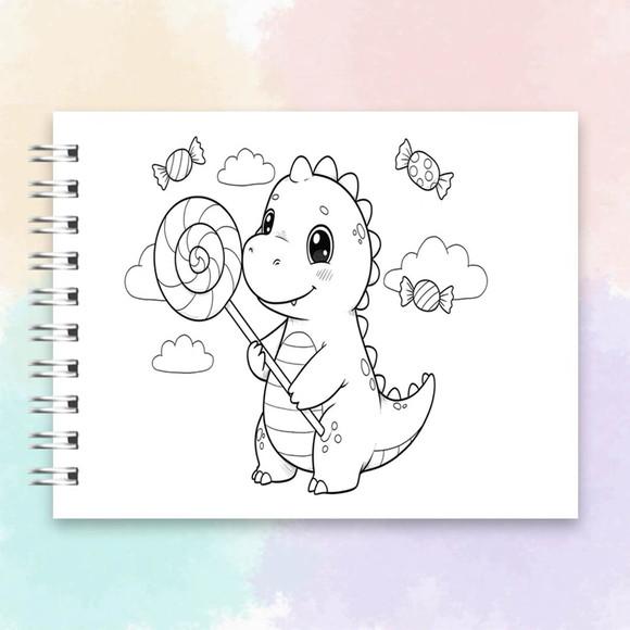 Arquivo Digital Livro de Colorir Dinossauros Fofinhos