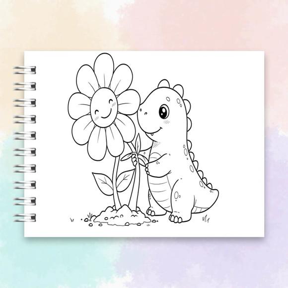 Arquivo Digital Livro de Colorir Dinossauros Fofinhos