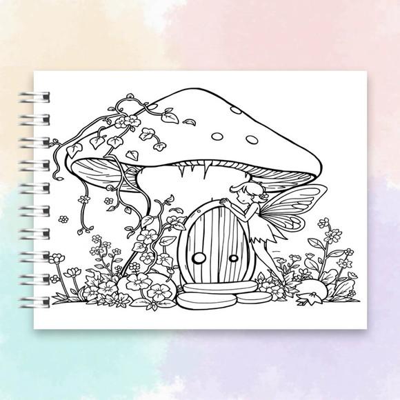 Arquivo Digital Livro de Colorir Fada Encantada