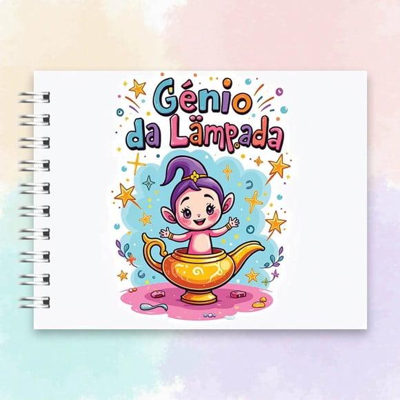 Arquivo Digital Livro de Colorir Gênio da Lâmpada