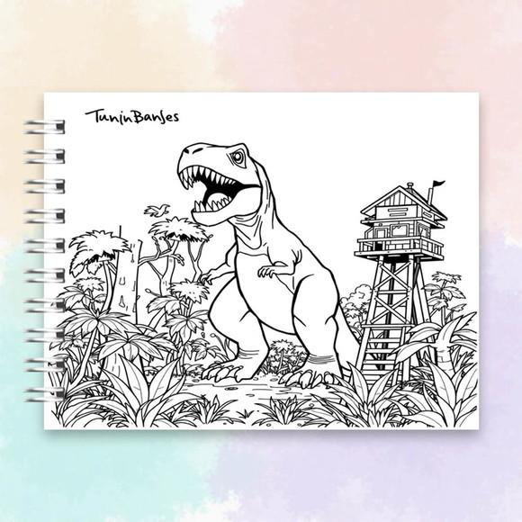 Arquivo Digital Livro de Colorir Jurassic Park