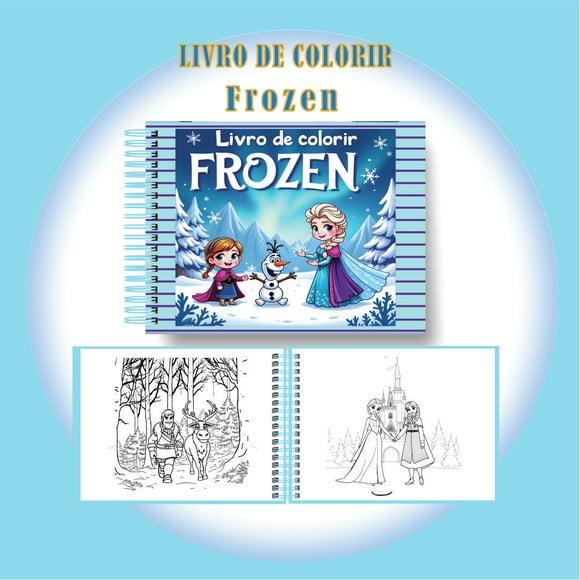 Arquivo Digital Livro de Colorir Magia Congelante de Frozen