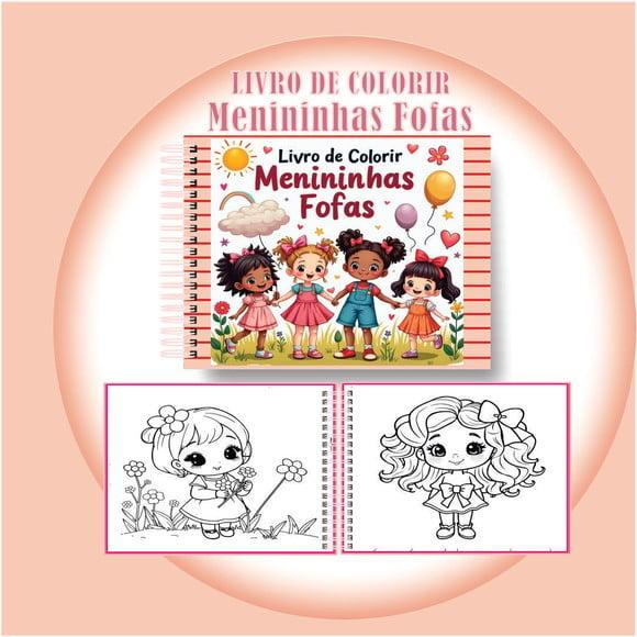 Arquivo Digital Livro de Colorir Menininhas Fofas