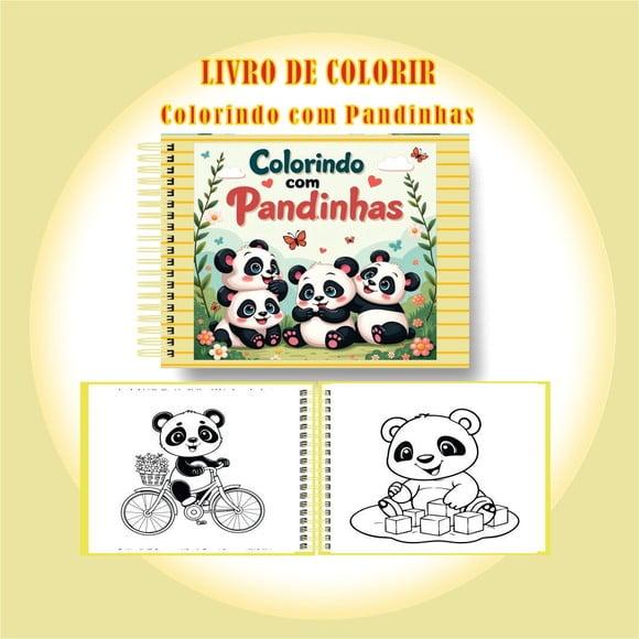 Arquivo Digital Livro de Colorir Pandinhas Encantadores
