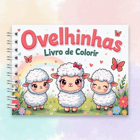 Arquivo Digital Livro de Colorir Ovelhinhas