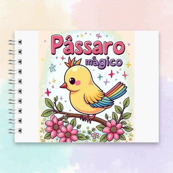 Arquivo Digital Livro de Colorir Passaro Magico