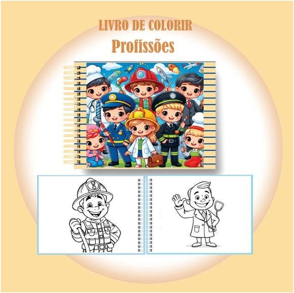 Arquivo Digital Livro de Colorir Profissões