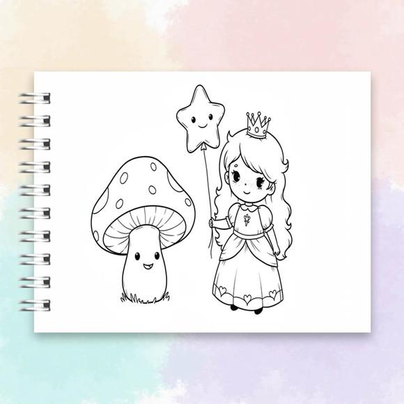 Arquivo Digital Livro de Colorir Princesinhas Encantadas