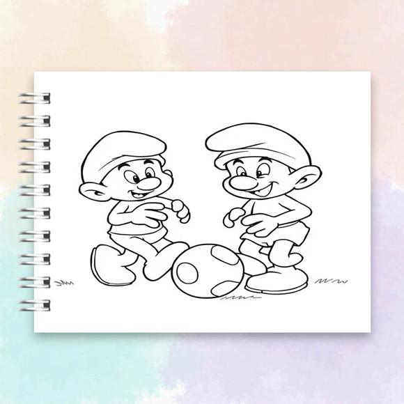 Arquivo Digital Livro de Colorir Smurfs