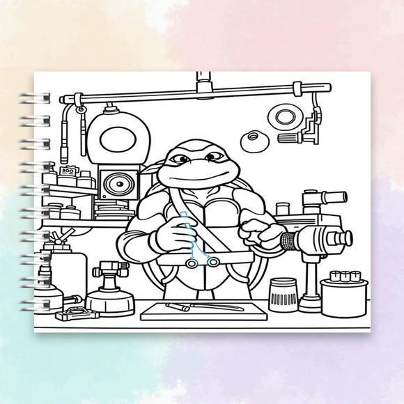Arquivo Digital Livro de Colorir Tartarugas Ninjas