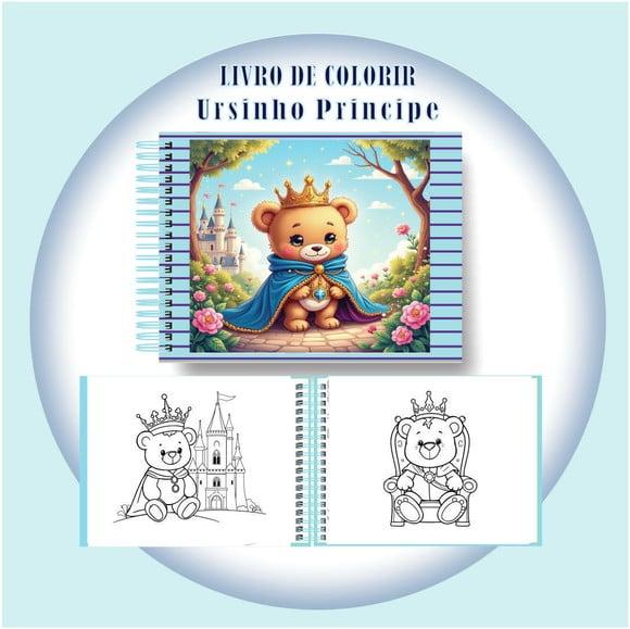 Arquivo Digital Livro de Colorir Ursinho Príncipe