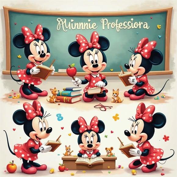 Arquivo Digital, Kit Digital Minnie Professora 3d
