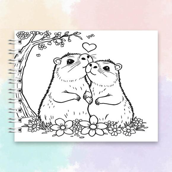 Arquivo Digital: Livro de Colorir Capy Lovers