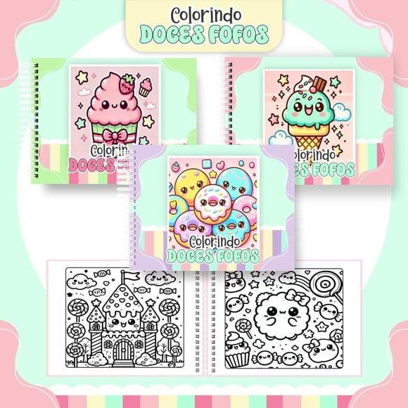Arquivo Digital: Livro de Colorir Doces Fofos