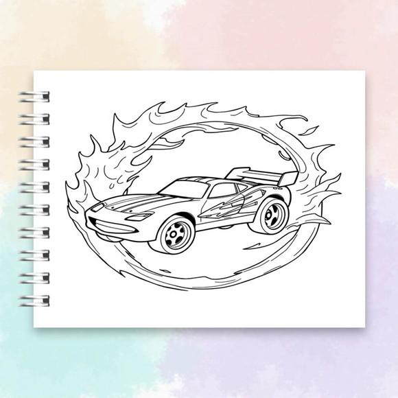 Arquivo Digital: Livro de Colorir Hot Wheels