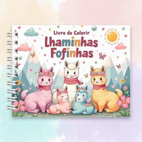 Arquivo Digital: Livro de Colorir Lhaminhas Fofinhas