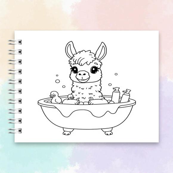 Arquivo Digital: Livro de Colorir Lhaminhas Fofinhas