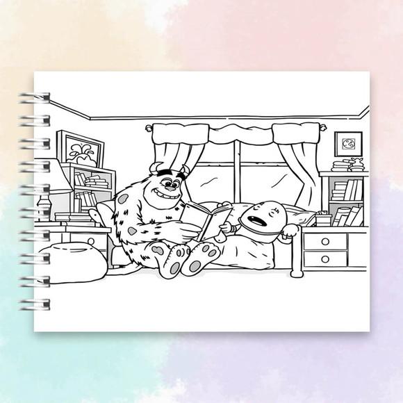 Arquivo Digital: Livro de Colorir Monstros S.a