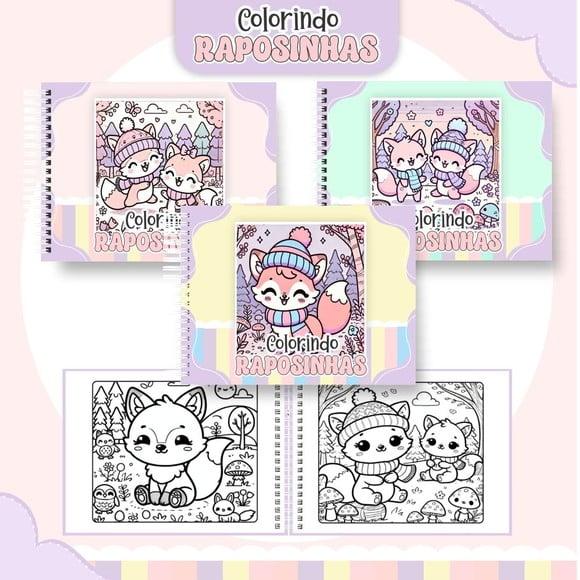 Arquivo Digital: Livro de Colorir Raposinhas