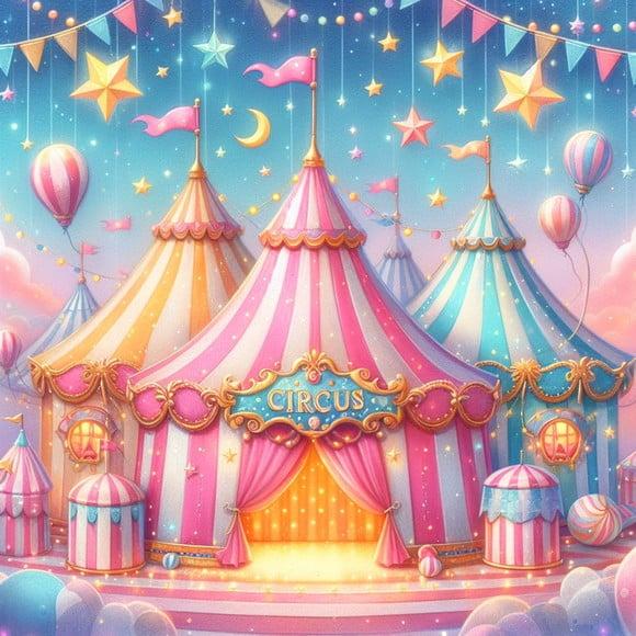 Circo Aquarela Kit Digital