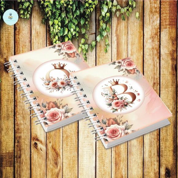 Coleção Capas Alfabeto Realeza Rosé Gold