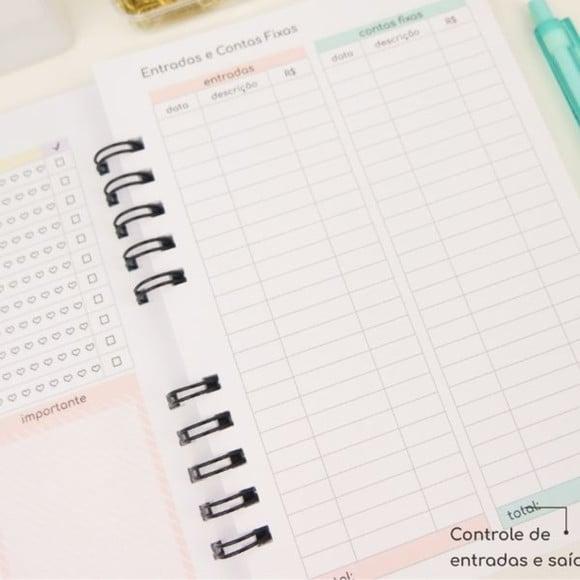 Combo Cadernos Controle Financeiro Arquivo Digital