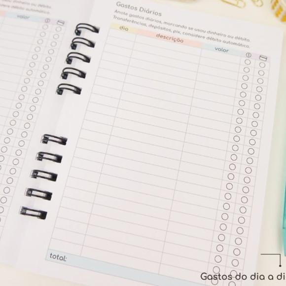 Combo Cadernos Controle Financeiro Arquivo Digital