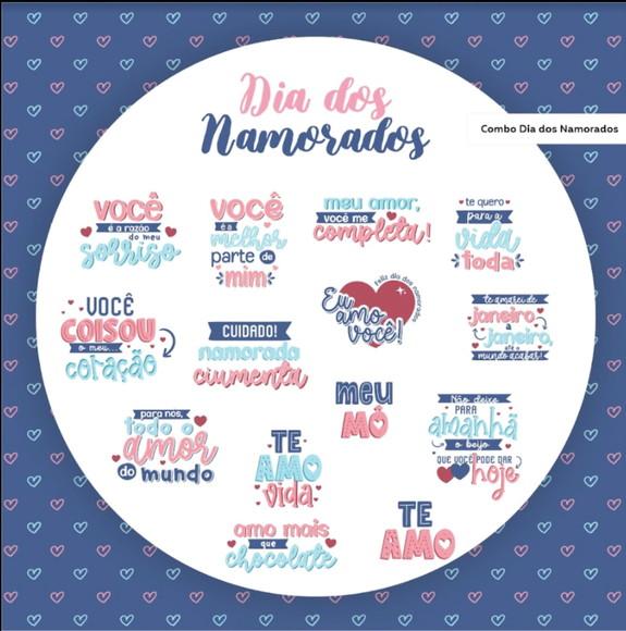Combo Lettering Dia dos Namorados Arquivos Digitais