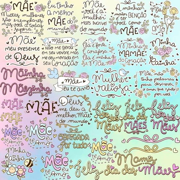 Dia das Mães Frases - Kit Digital