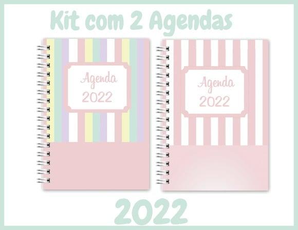 Kit com 2 Agendas 2022 Arquivo Digital