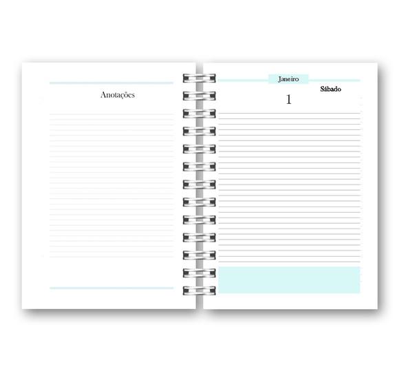 Kit com 2 Agendas Azul 2022 Arquivo Digital